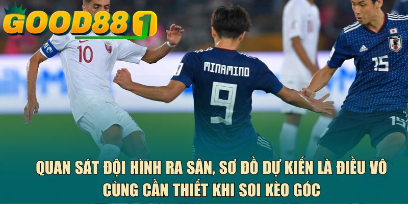 Quan sát đội hình ra sân, sơ đồ dự kiến là điều vô cùng cần thiết khi soi kèo góc